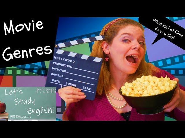 Movie Genres: Talk about 15 types of movies in English. Learn film vocabulary!  /  15のタイプの映画を英語で話す