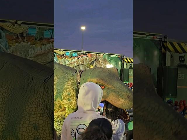 Savage T-Rex Attack!  Jurassic Lockdown at State Fair Meadowlands 2024  #Shorts