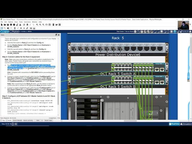 9.3.4 Packet Tracer - Data Center Exploration - Physical Mode