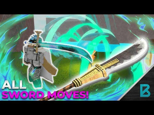 ALL SWORD MOVES! | RO-PIECE | ROBLOX