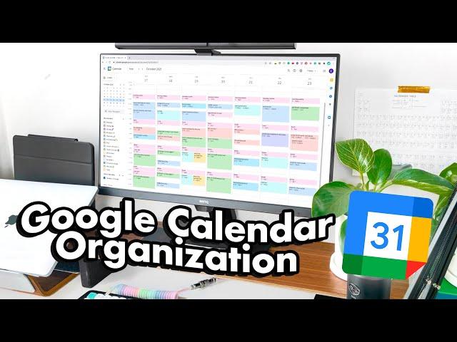 My Google Calendar System ️  Student, Productivity & Time Management