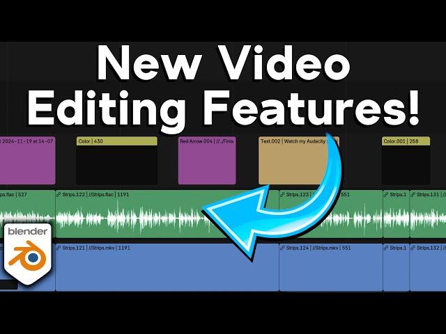 New Video Editing Features in Blender 4.3!