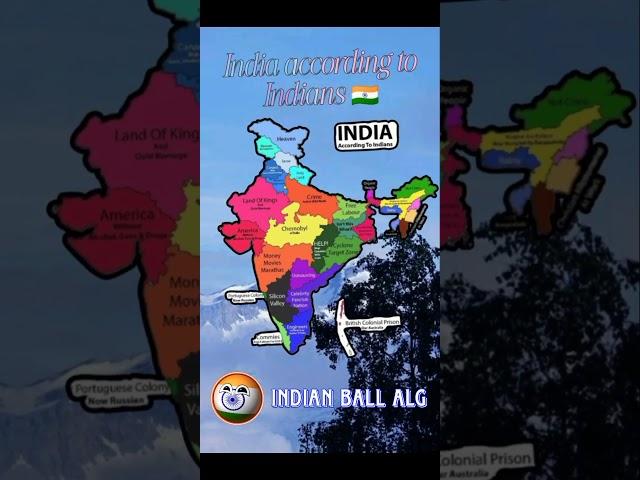 India according to Indians  #india#geography#trending#shortsviral#mapping#state#1kcreator#500subs