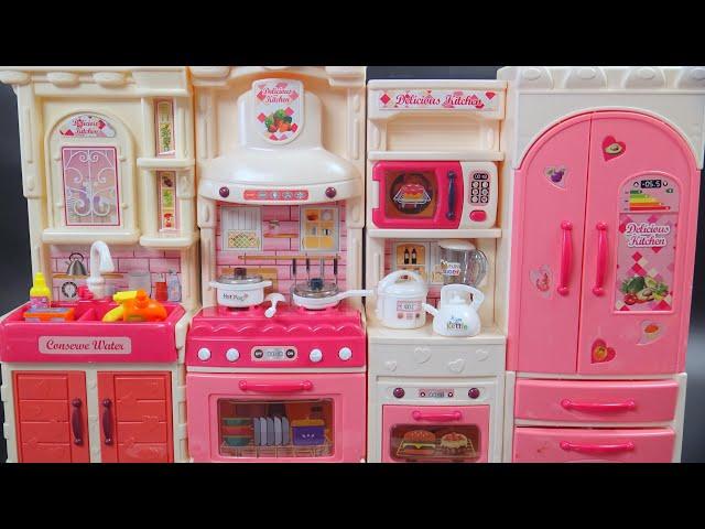 [Toyasmr] 7 Minutes Satisfying Unboxing Pink&White Super Cute Kitchen Set! ASMR Miniature No Talking