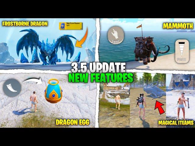 BGMI PUBG New 3.5 FROZEN TUNDER Update Here! ( PART -2 ) Dragon, Recall,Egg,Mammoth | Tips & Tricks