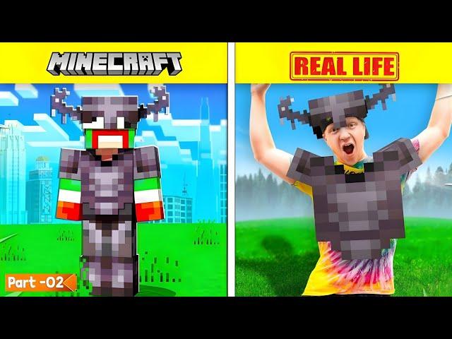 Playing Minecraft in REAL LIFE Part -02 (Hindi)