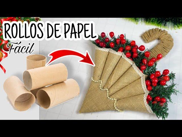 INCREÍBLE!..Todo con ROLLOS DE PAPEL Higiénico Idea Navideña 2022| #creartistasdelreciclaje