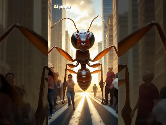 Big Ant () at city  || #story #viralshorts #ai #animals