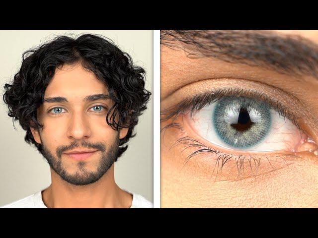 Most Natural Blue Contact Lenses | Addict Blue by Anesthesia