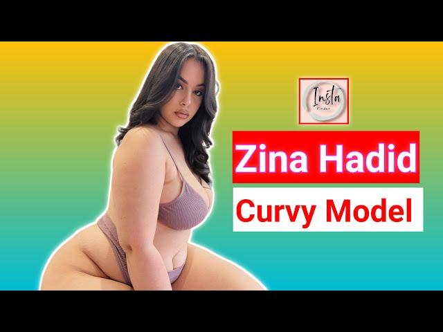 Zina Hadid ...| Beautiful Moroccan Curvy Model | Plus Size Fashion Model | Influencer | Biography