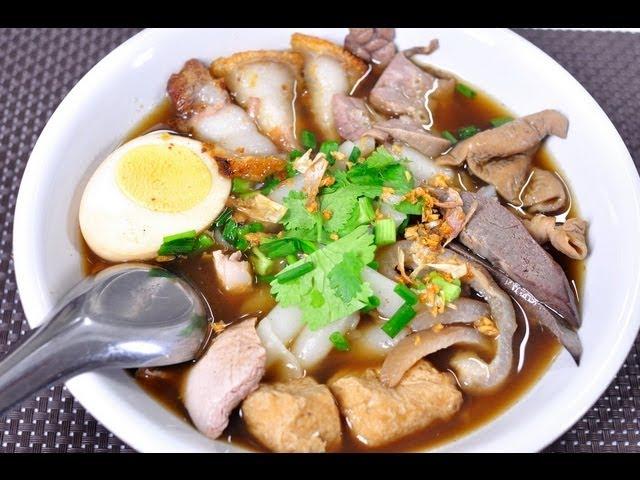 [Thai Food] Thick Crunchy Pork Soup (Guay Jub Nam Kon)