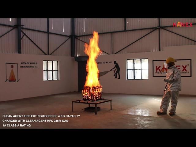 Testing of 36 Clean Agent Fire Extinguisher | Kanex Fire