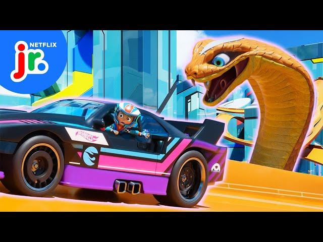 Hot Wheels Racers' Ssspeedy Cobra Pizza Delivery  Hot Wheels Let's Race | Netflix Jr