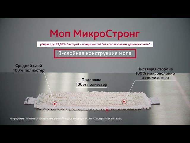 Моп МикроСтронг и система УльтраСпид Про для Чистых помещений