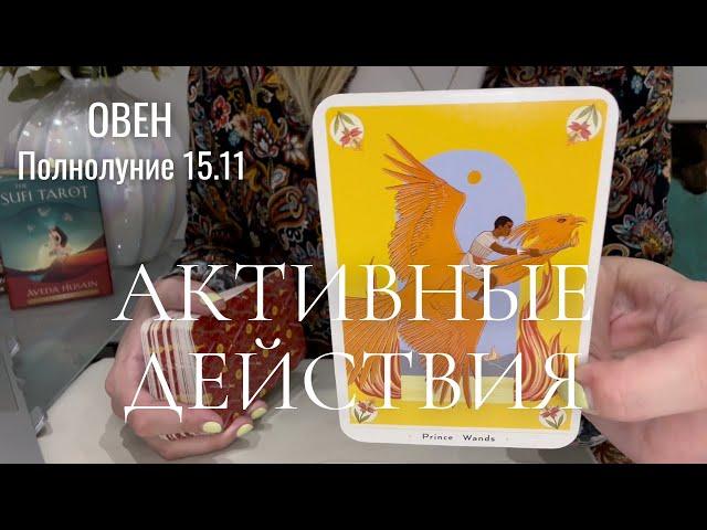 ОВЕН : Ваши активные действия | Полнолуние 15.11.2024 таро прогноз