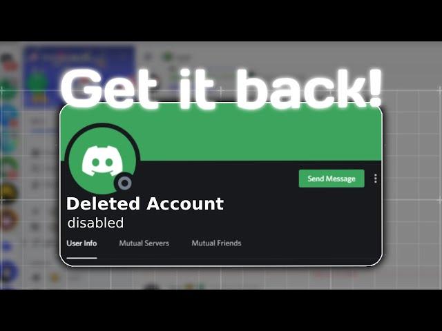 Get Your Disabled Discord Account Back [Disabled for Underage]