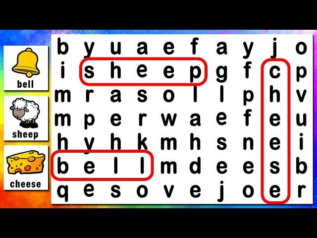 Find the Hidden Word! (Word Search for Kids)