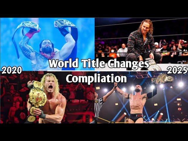 All Of World Title Changes PPV Match Card Compliation (2020-2025) w/TV Title Changes