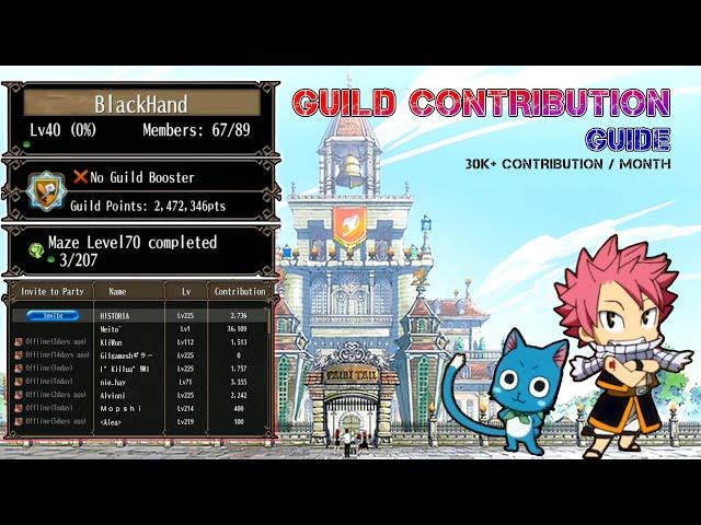 Guild Contribution Point | Tips How to Get 30K+ Contribution per Month