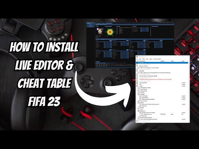 How to Install Live Editor & Cheat Table for FIFA 23