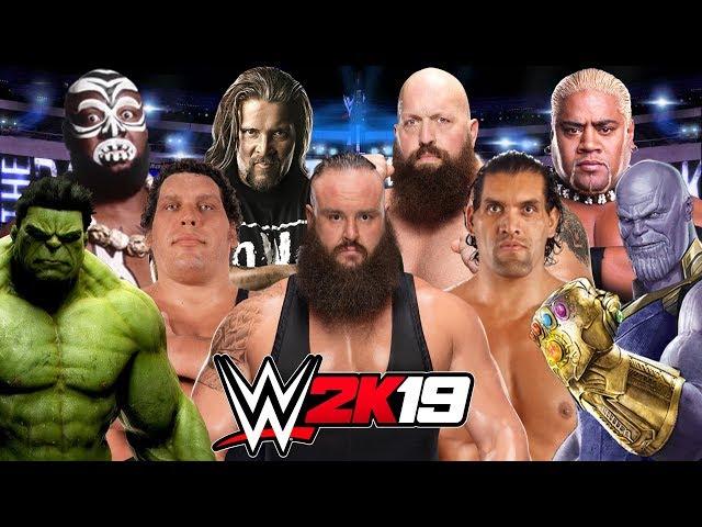 SUPER HEAVYWEIGHT Royal Rumble | WWE 2K19 with Thanos, Hulk, Shaq, Braun Strowman and More!