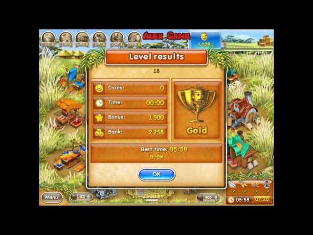 Farm Frenzy 3 Madagascar (level 18) only GOLD Веселая ферма 3 Мадагаскар (Уровень 18) Золото