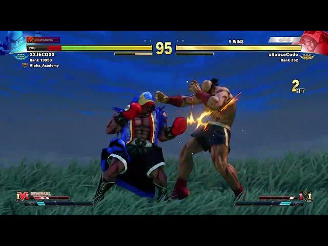 xSauceCode (Balrog,362) VS XXJECOXX (Sagat,19950)