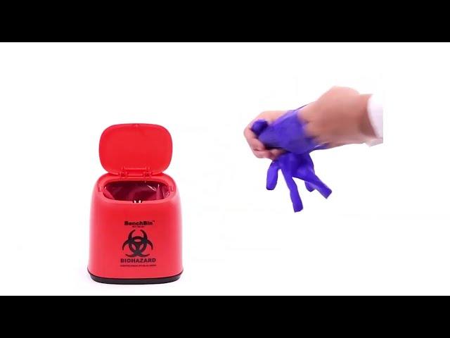 MTC Bio BenchBin Benchtop Biohazard Bin Overview