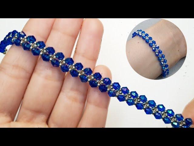 How To Make A Bracelet//Beads Jewelry Making Easy Tutorial/Seed beads