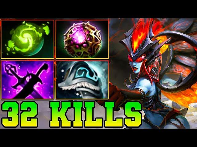 32 Kills QOP Dota 2 Mid Lane Beast - Best Queen Of Pain Dota 2 Pro Gameplay Guide Build 7.37