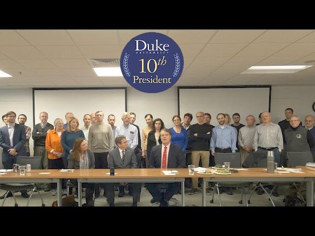 Duke Political Science Welcomes Vincent Price, President-Elect of Duke University