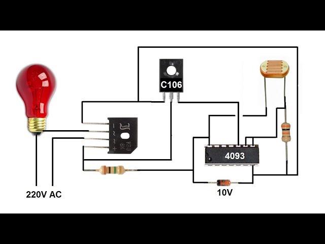 How to make simple dark switch Photocell