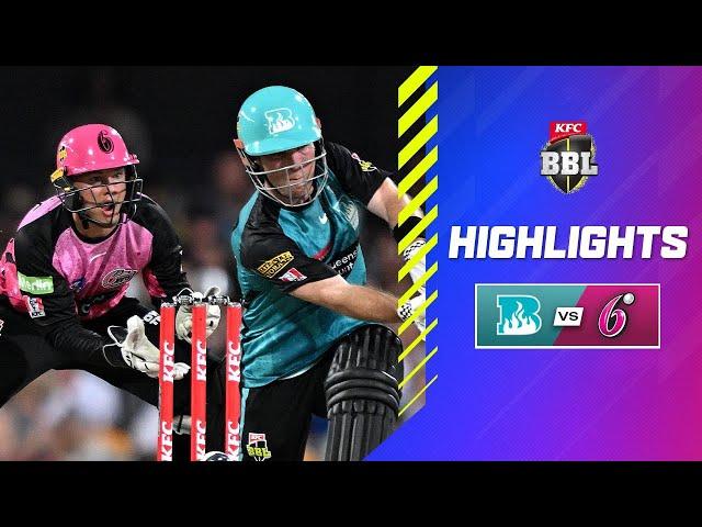 Brisbane Heat v Sydney Sixers Match Highlights | #BBL14