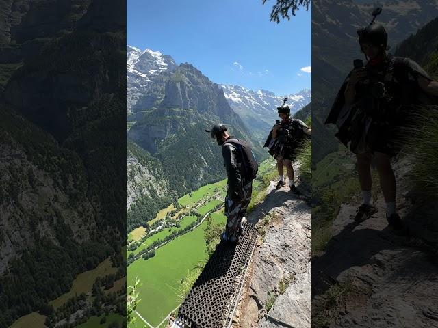 Beautiful BASE Jump in Switzerland