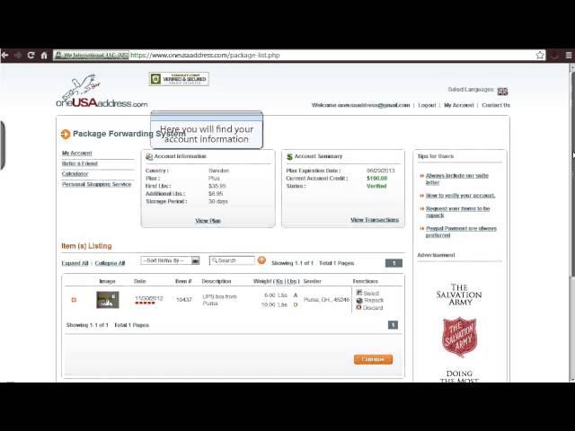How to repack your items at USAaddress.com