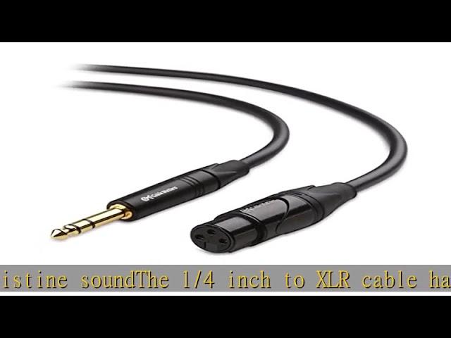 Cable Matters 6.35mm (1/4 Inch) TRS to XLR Cable 6 ft Male to Female (XLR to TRS Cable, XLR to 1/4