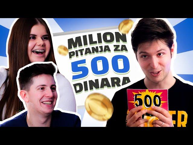 NOVKE I MILAN SU BRAĆA? | MILION Pitanja Za 500 DINARA