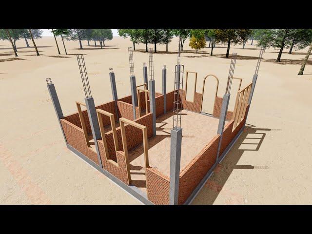 How to build a house step by step ( Complete construction )