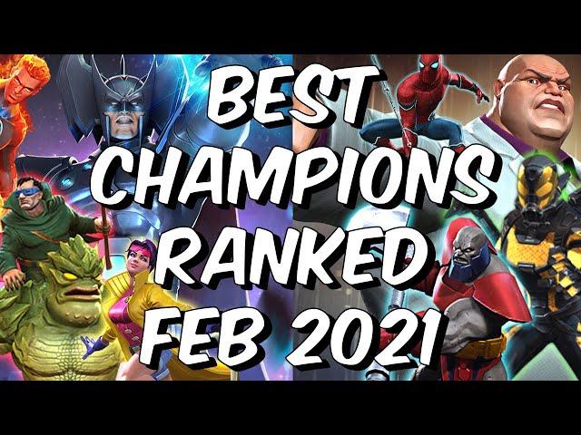 Best Champions Ranked February 2021 - Seatin's Tier List - Marvel Contest of Champions