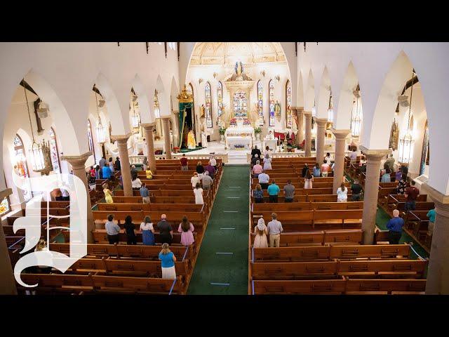 The Catholic Diocese of Fort Worth holds in-person mass starting this weekend