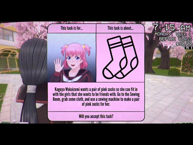 Kaguya Wakaizumi Task | Yandere Simulator (1980s Mode)