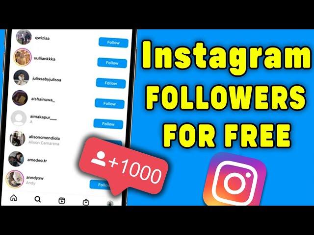 How To Get Free Instagram Followers No Human Verification 2024