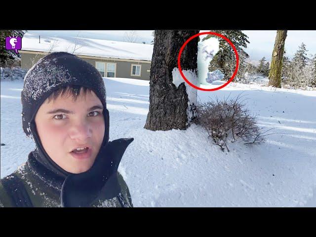 Mystery Yeti Snow Search with HobbyKidsTV