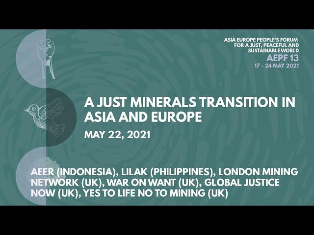 A Just Minerals Transition in Asia and Europe