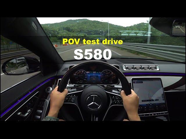 2021 Mercedes Benz S580 4Matic POV test drive