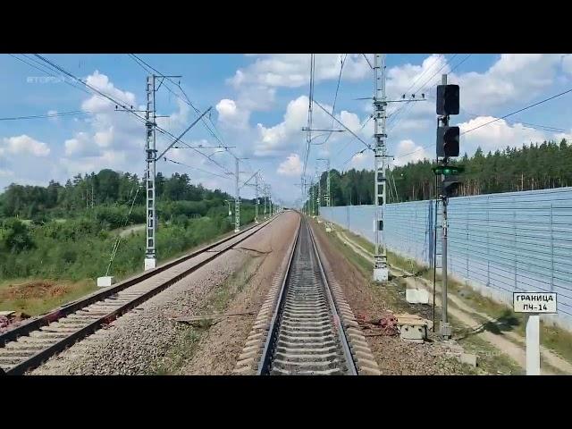 Видео из кабины Ласточки по маршруту Сосново - Приозерск. Карельский перешеек, Ленинградская обл.