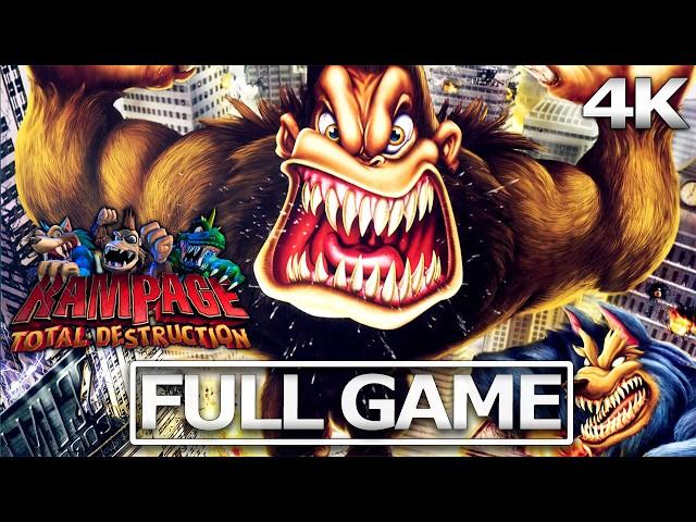 RAMPAGE TOTAL DESTRUCTION Full Gameplay Walkthrough / No Commentary【FULL GAME】4K 60FPS Ultra HD