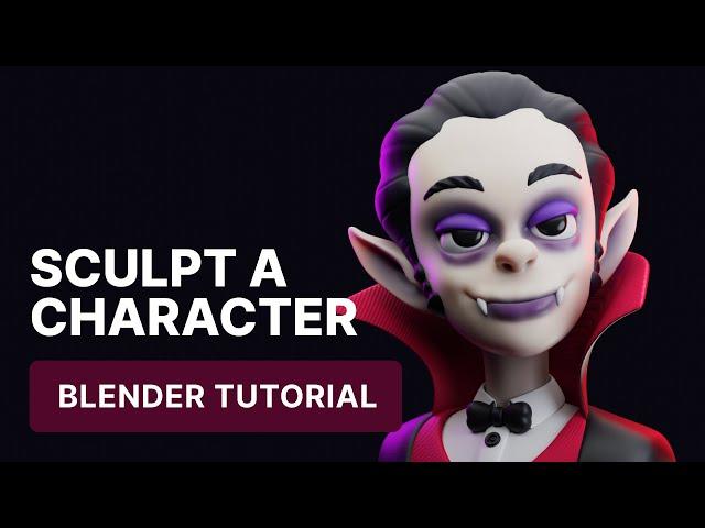 Blender Character Sculpting Tutorial - Blender 4.2 Beginner Tutorial