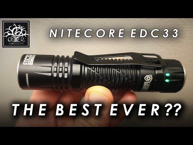 Is This THE BEST EDC Flashlight EVER?? Nitecore EDC33!!