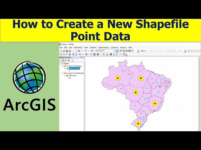 Adding & Creating New Point Shapefile Data in ArcGIS 10.8